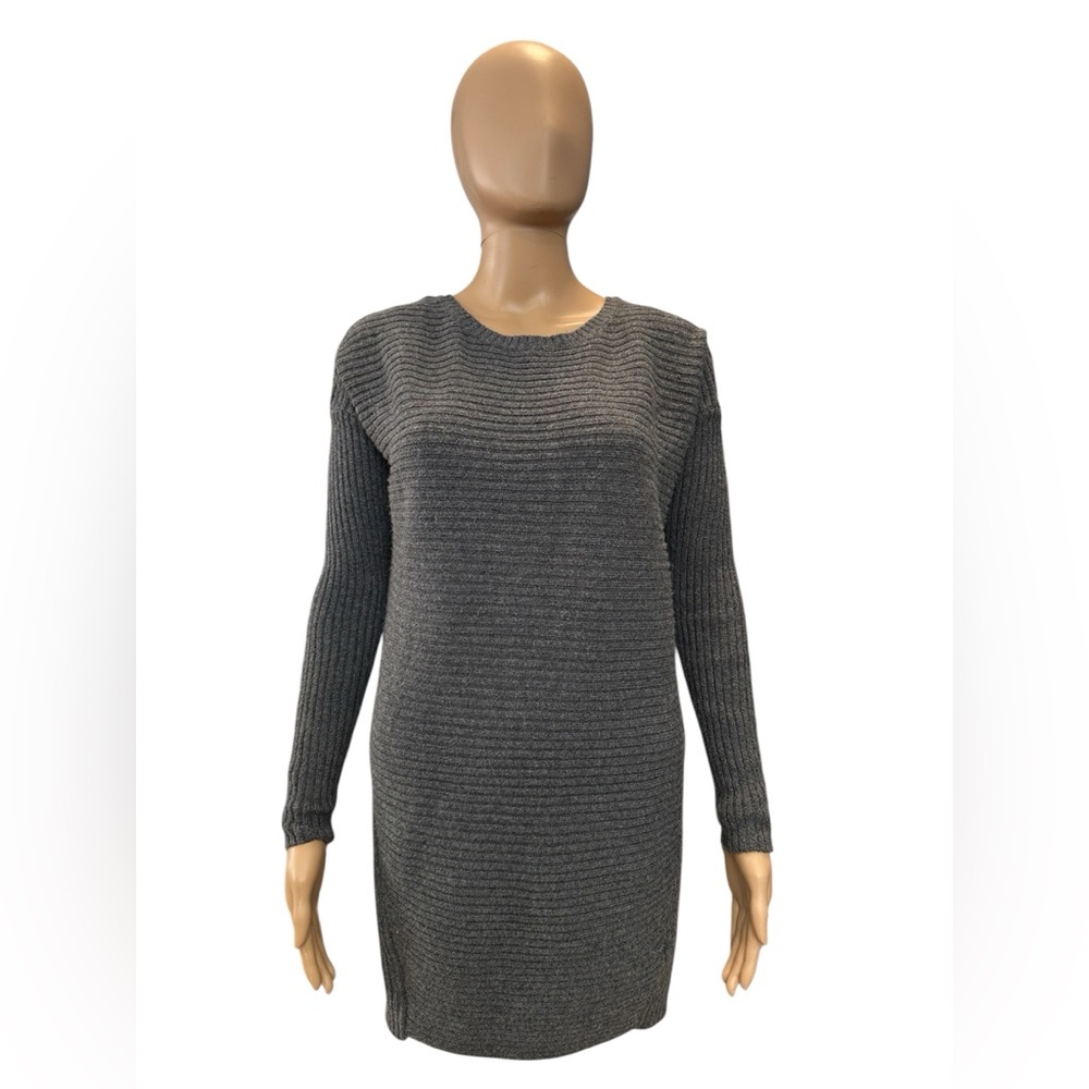 BKE Ribbed Gray Sweater Dress Size XS